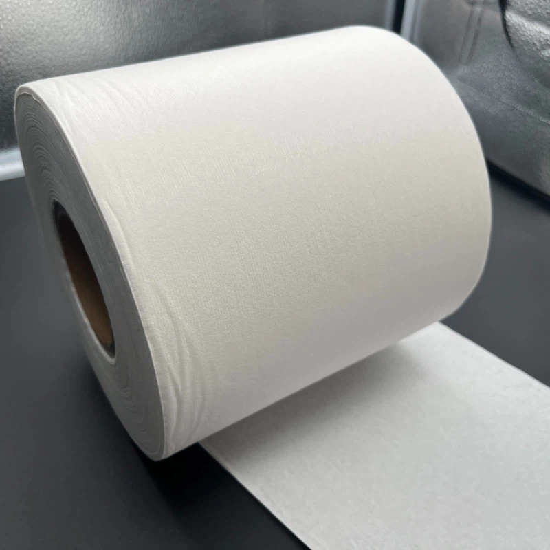 Rollos de mezcla de Lyocell de pulpa de madera no tejida Spunlace